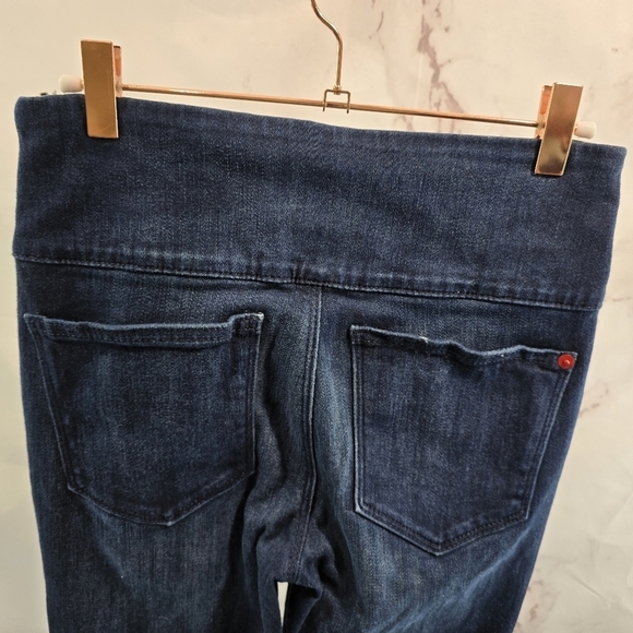 Spanx Jeans Womens 26 X 31 Jegging Denim Jean High Rise Signature Straight Dark - Picture 7 of 13